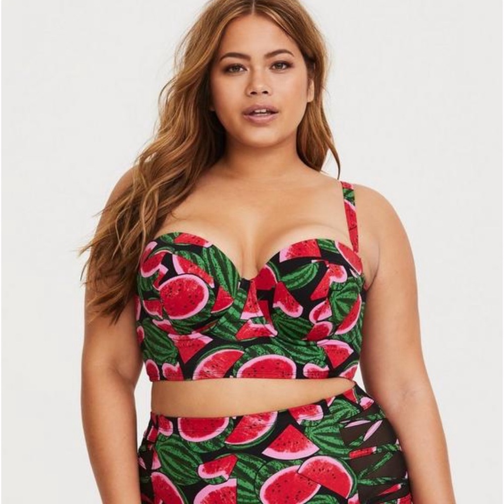 Torrid Underwire Push-Up Strapless Bikini Top